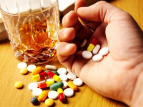 die Wirkung von Antibiotika und Alkohol aus der Kombination